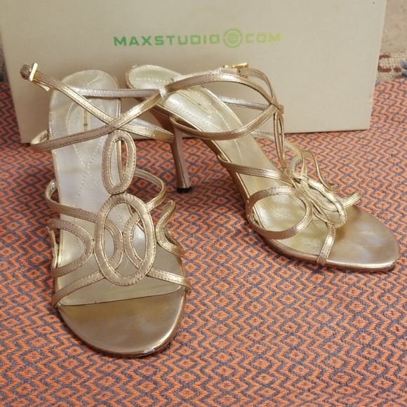 Max Studio Shoes - 🌜Maxstudio Salvador Rose Art Deco Strappy Heels